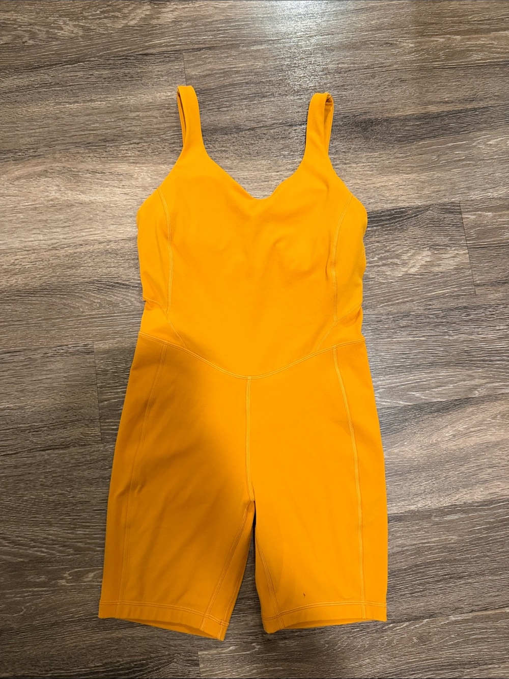 lululemon athletica Orange Sleeveless Fitted Romper - Picture 1 of 4